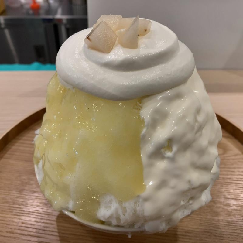 ぼくの柚子レアチーズ。(私のかき氷。)