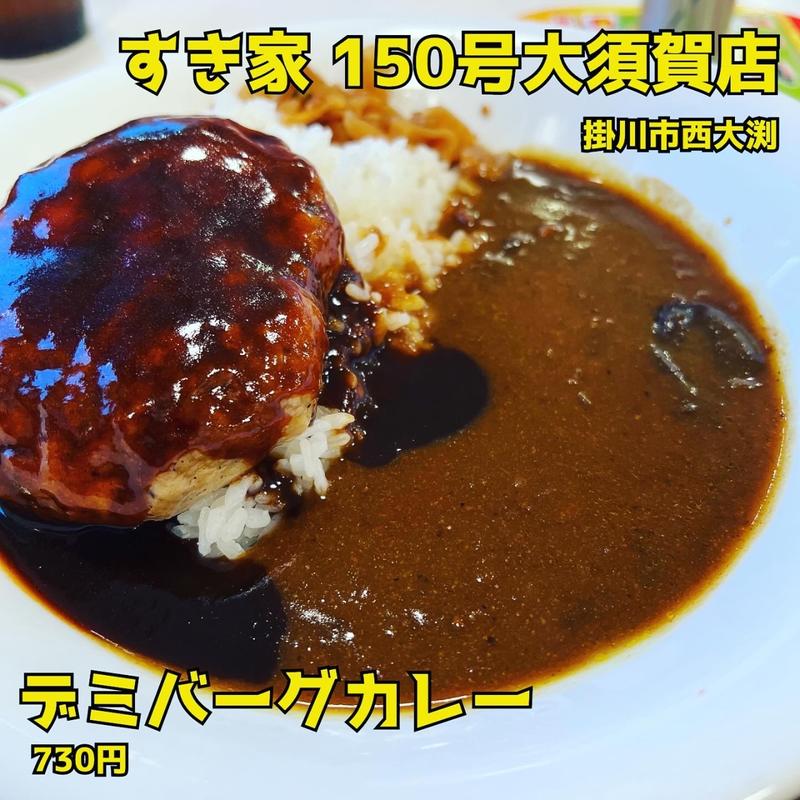 デミバーグカレー(すき家 150号大須賀店 )