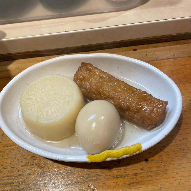 おでん三種盛(南森酒場 三六五（ナンモリサカバ サンロクゴ）)