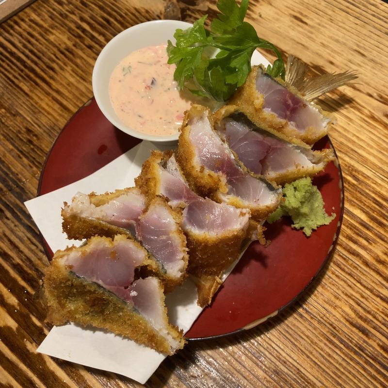 アジフライ10秒揚げ(居酒屋 おちゃ腕)