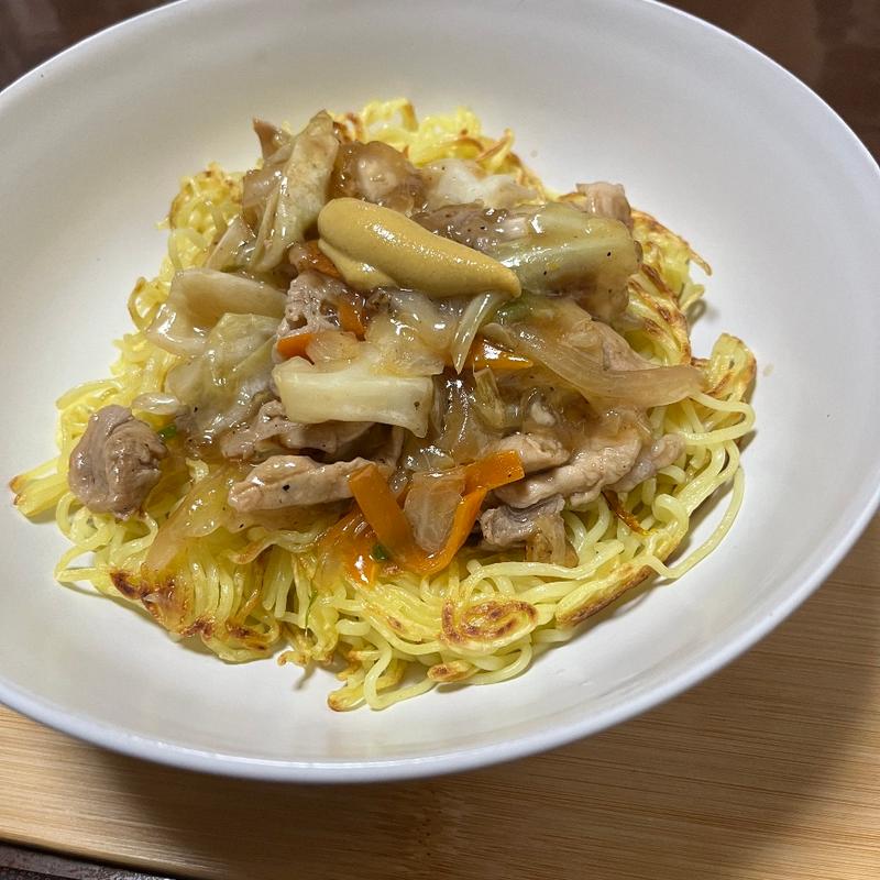 餡掛け焼きそば(創作料理　我家)