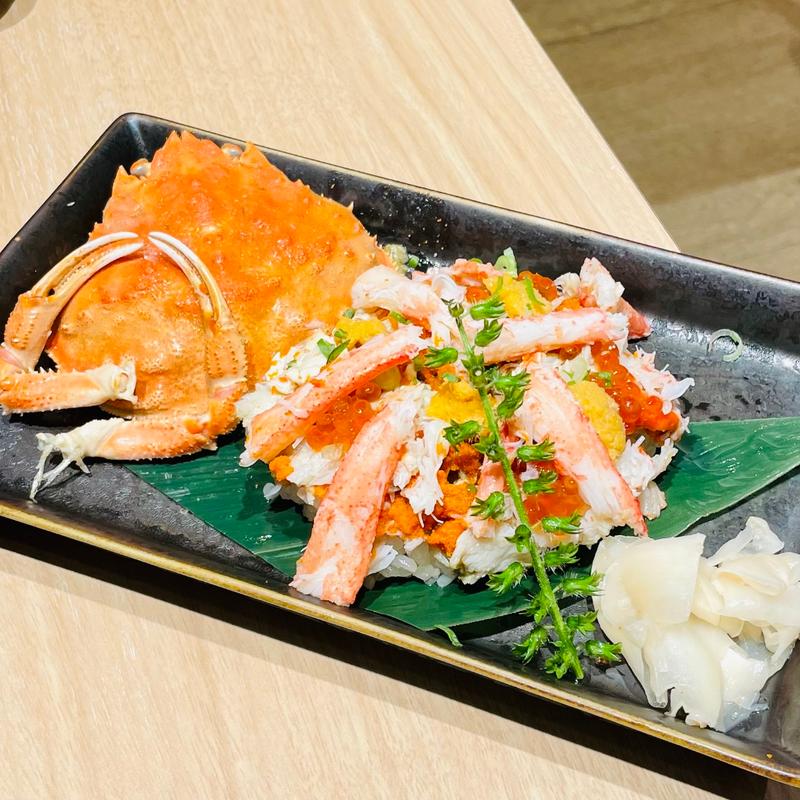 ズワイ蟹こぼれ寿司(魚力食堂 光が丘店)