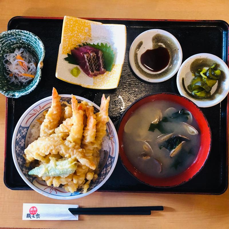 大海老天丼+刺身(磯之家 )