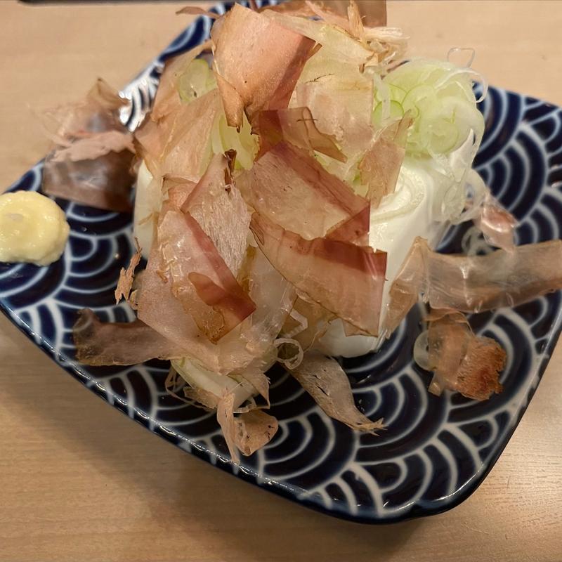 冷奴(もんじゃ 鉄板焼 えびすや)