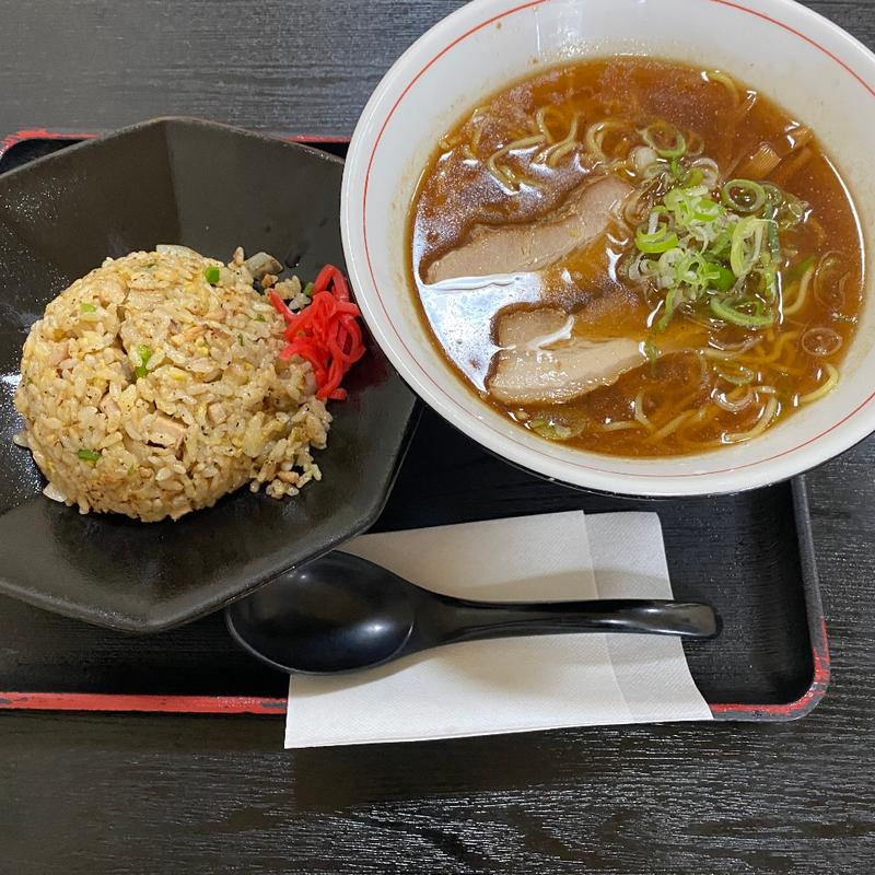 チャーハンセット醤油ラーメン(かど )
