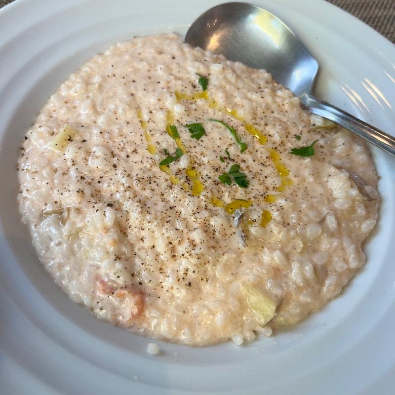 タラコとジャガイモのクリームリゾット(Pizzeria Mio ピッツェリア ミオ)