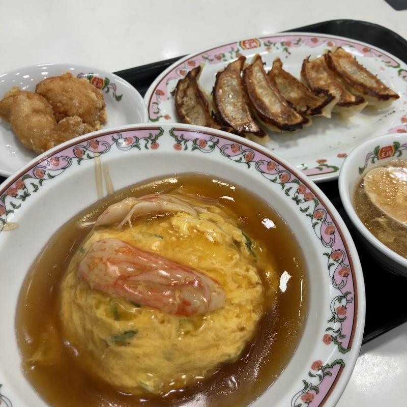 天津飯定食(餃子の王将 武蔵溝ノ口駅前店)