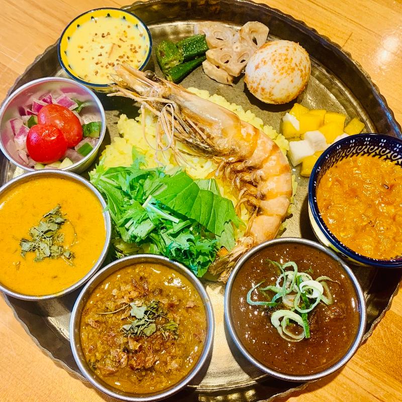 限定大エビSPプレート4種盛り(気まぐれ )