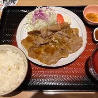豚肩ロース生姜焼き定食(大戸屋ごはん処 高田馬場駅前店)