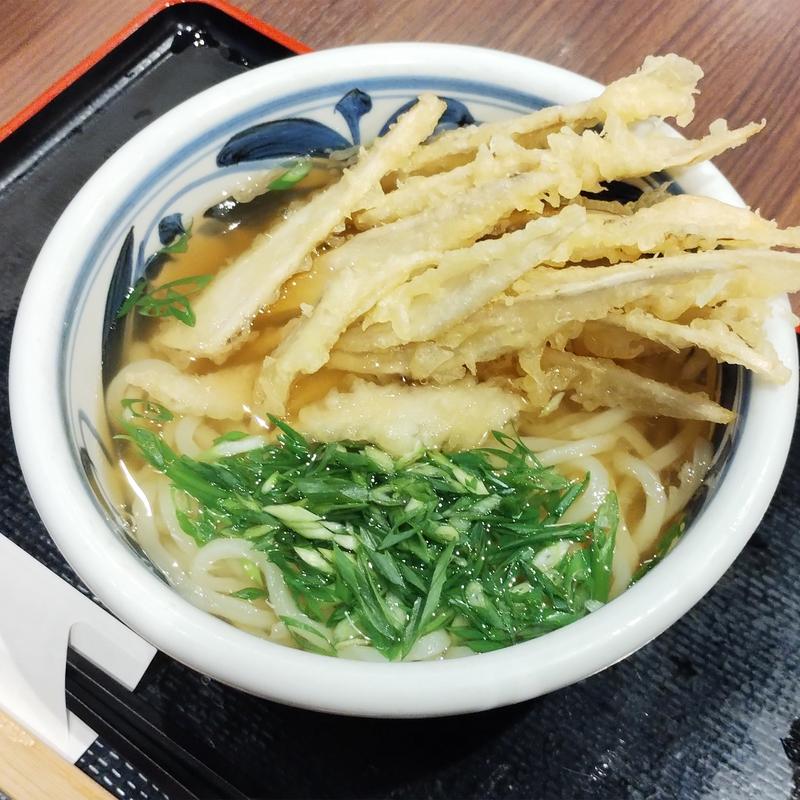 ごぼう天うどん(豊前裏打会 萬田うどん)