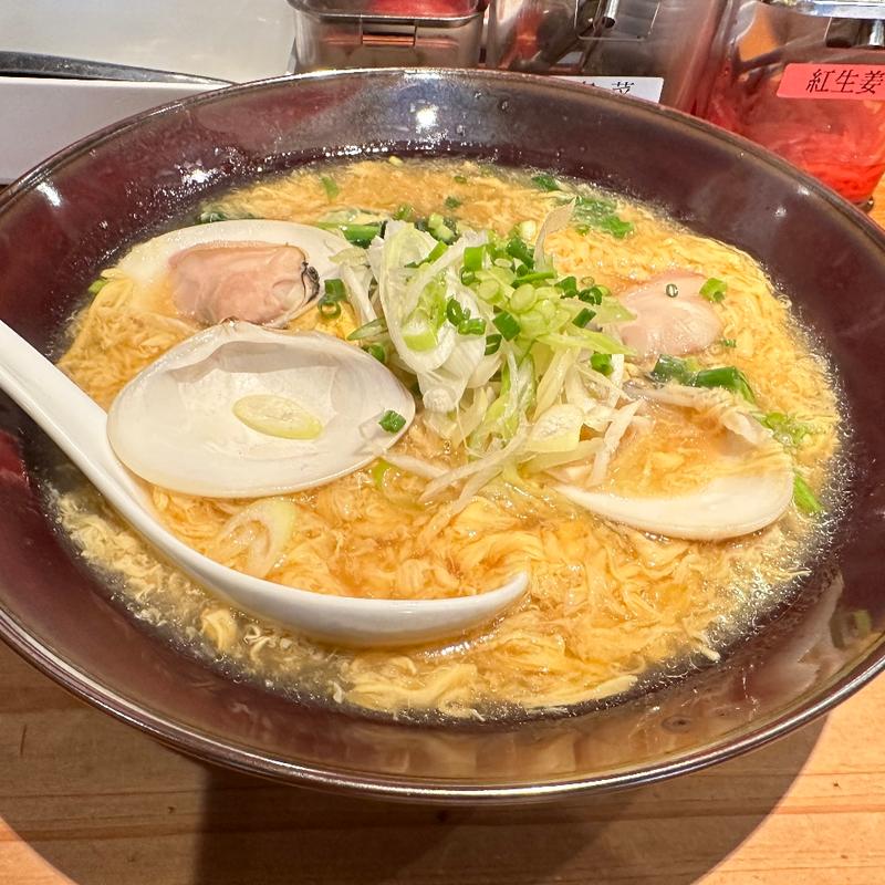 蛤のかき玉そば(博多ラーメン　龍ノ髭　 宇都宮店 )