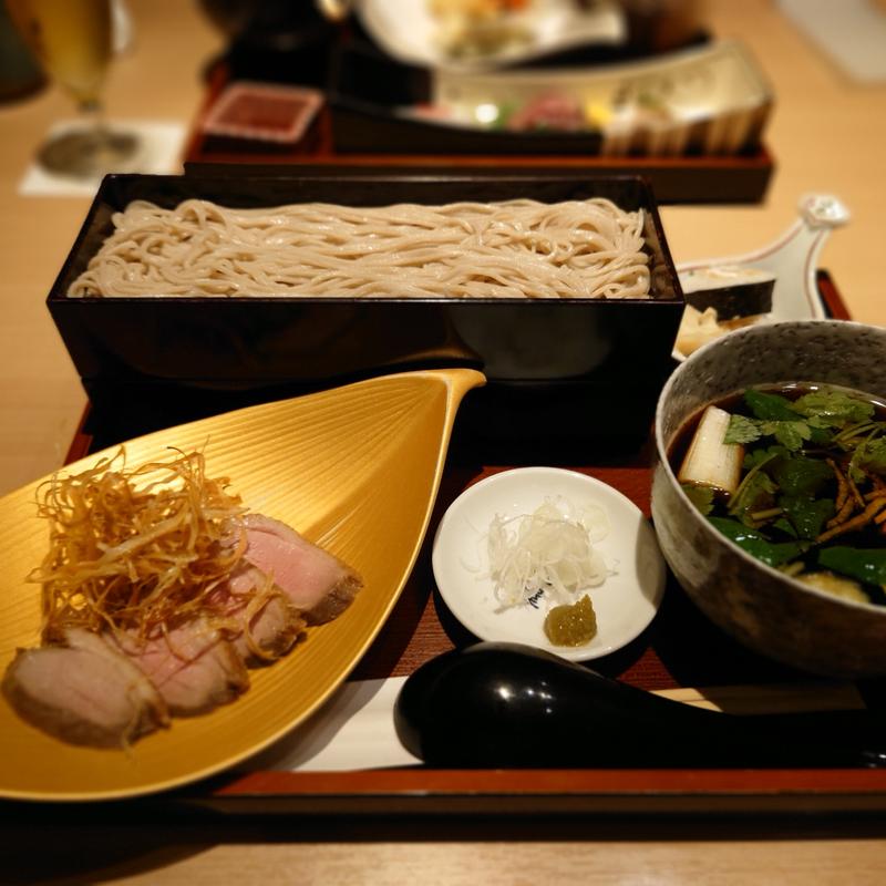 鴨汁せいろ(個室処 稲田屋はなれ 八重洲店)