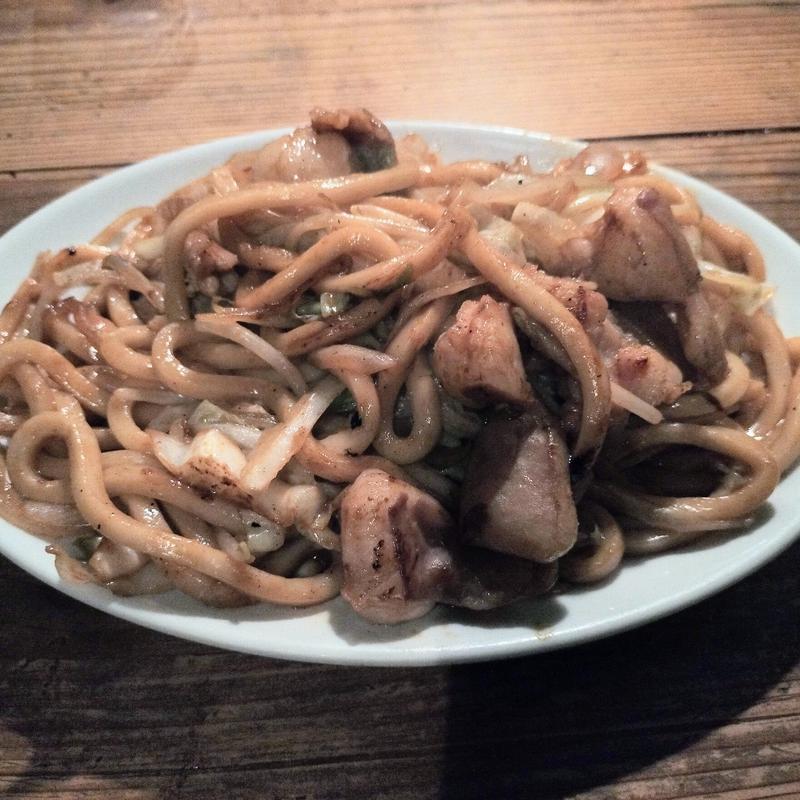 ホルモンうどん(焼肉ポプラ 岡山店 )