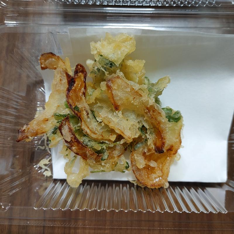三つ葉入り淡路島玉ねぎつまみ揚げ(天丼てんや 下総中山店)