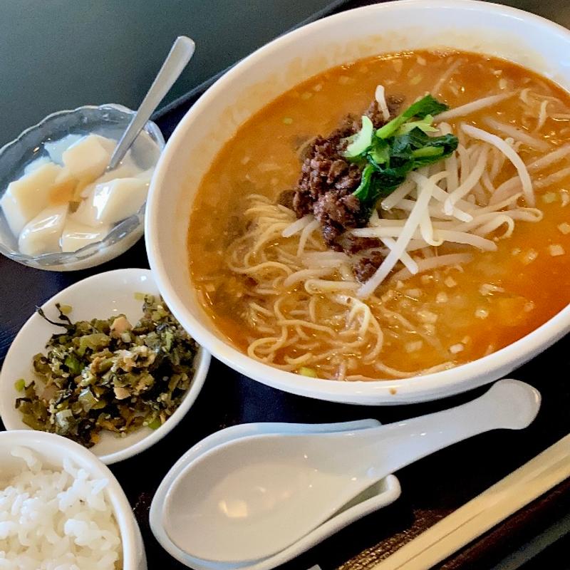 担々麺セット(湖陽樹 谷町店)