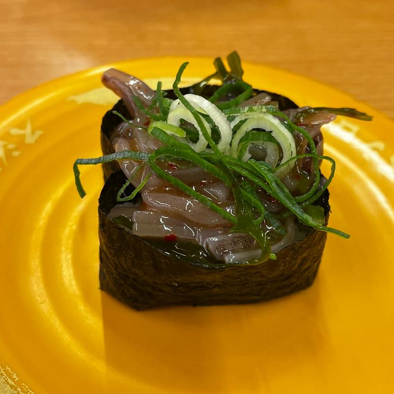 いかと昆布の磯和え軍艦(スシロー 北本店)
