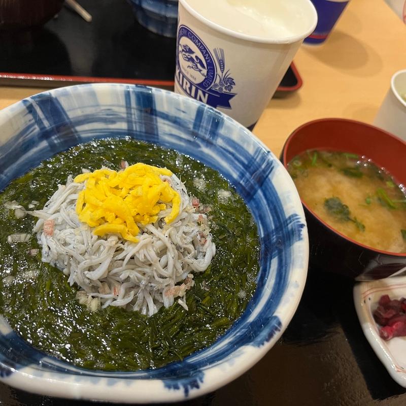 アカモクしらす丼(浜与本店 内宮前店)