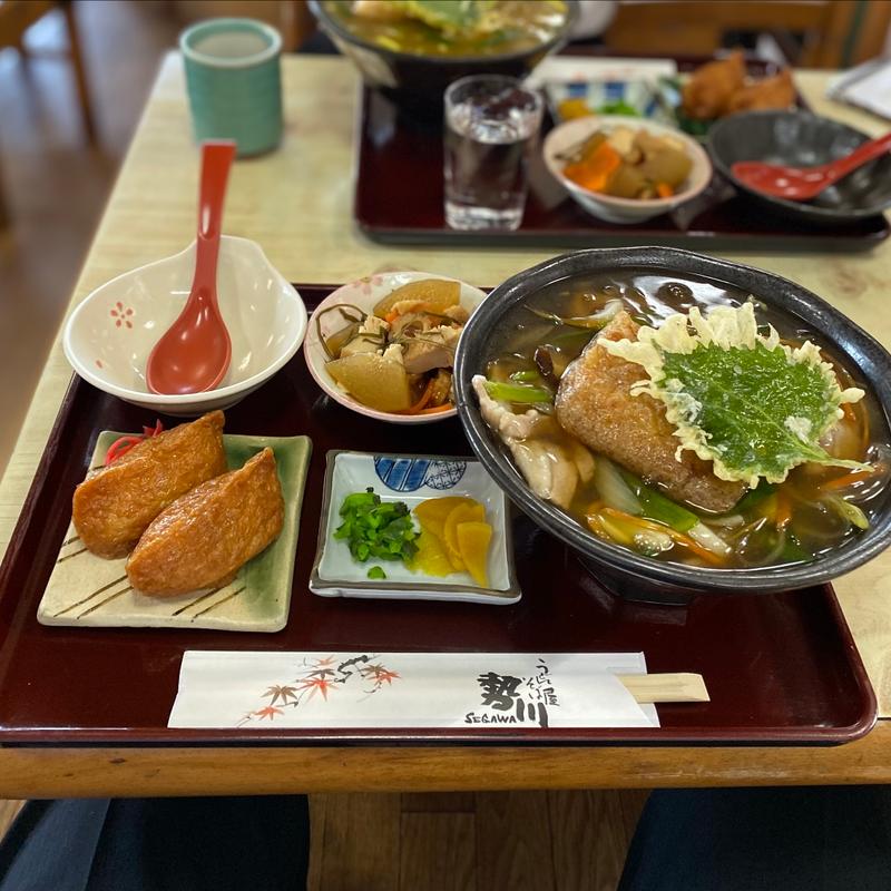 豊川名物いなりあんかけうどん(稲荷ずし定食)(勢川豊川店)