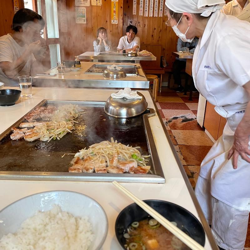 豚ロース(ステーキハウス鉄板焼 不二)