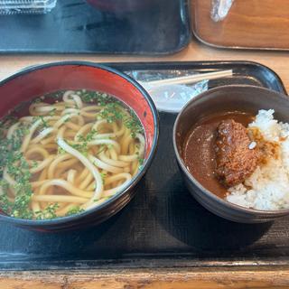 かけうどん・ミニカツカレー丼(ANA FESTA 羽田60番ゲートフード店)