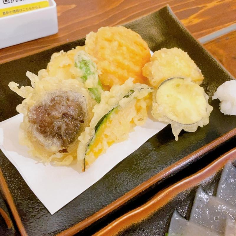 野菜天麩羅（里山の恵み御膳）(神楽門前湯治村)