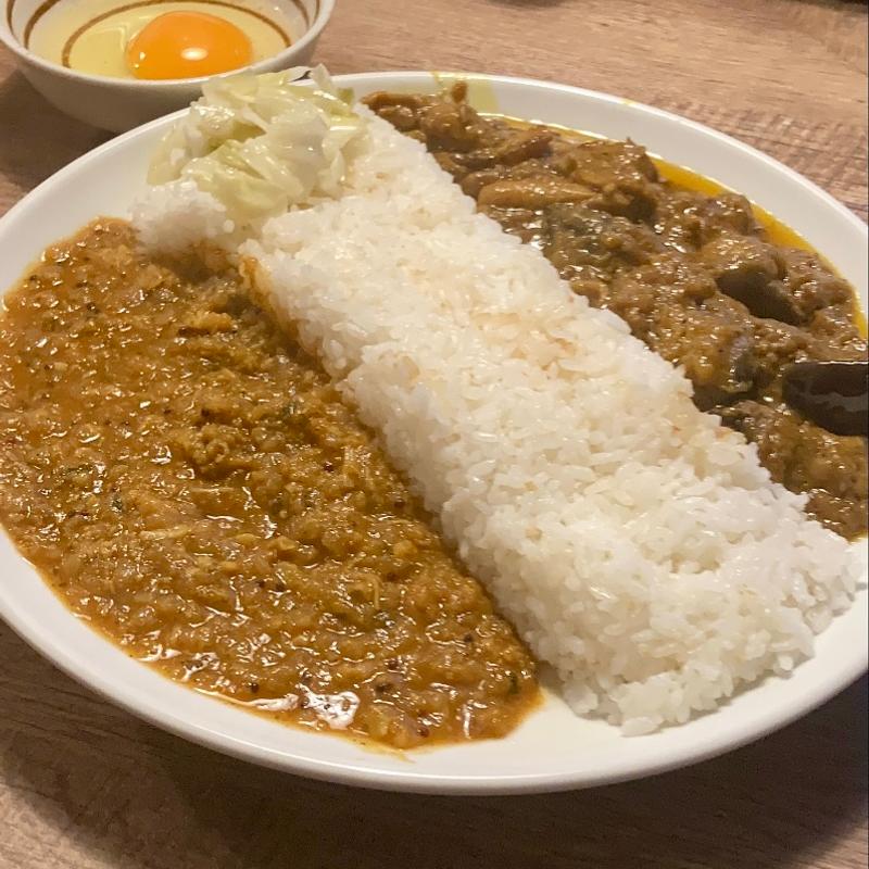  日替わりあいがけ2種(辛口飯屋 森元 )