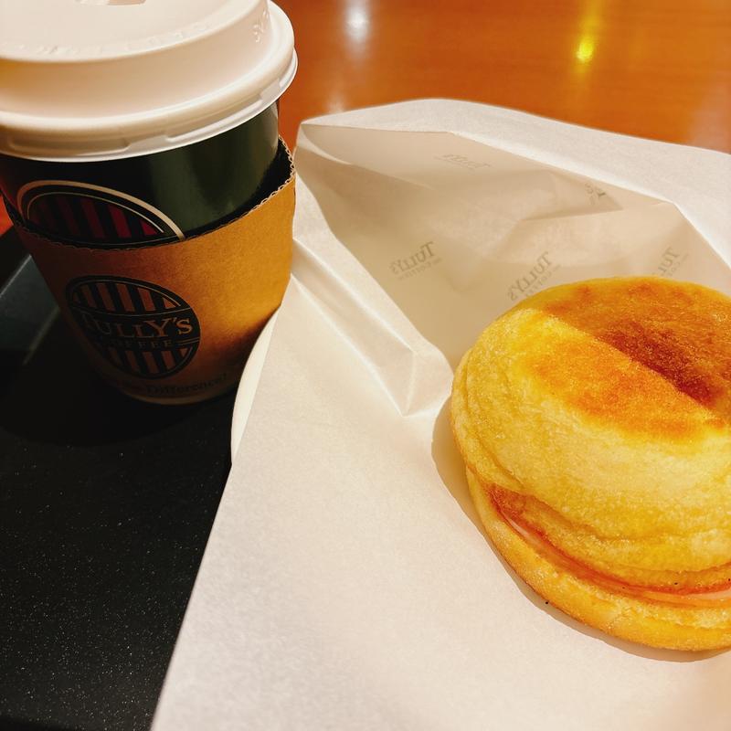 イングリッシュマフィン ハムエッグ モーニングセット(タリーズコーヒー 好仁会東大病院店)