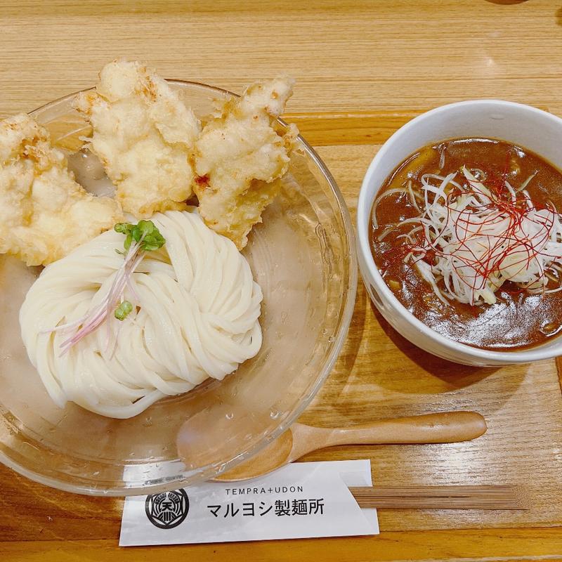とり天カレーつけうどん(マルヨシ製麺所)