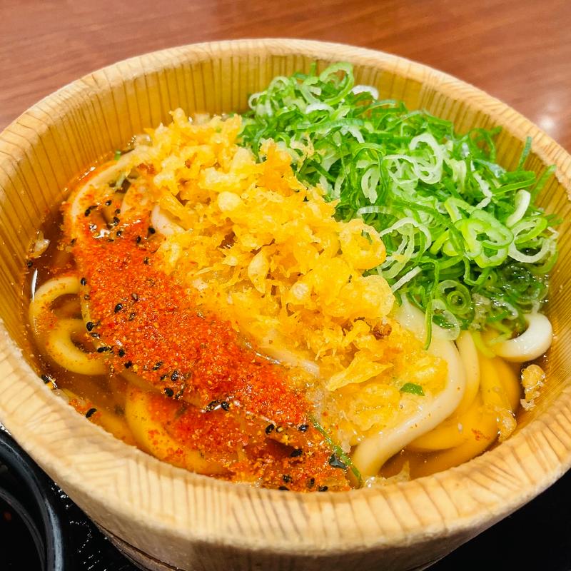 釜揚げうどん汁無し＋かけ汁(丸亀製麺羽生)
