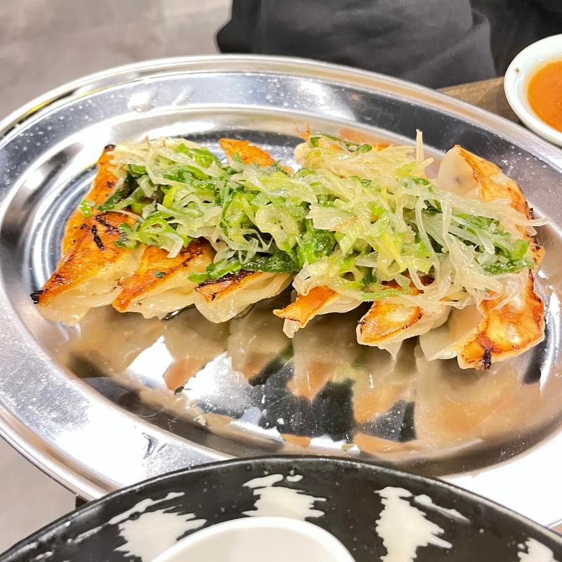 ねぎ塩餃子6ケ(肉汁餃子製作所 食べ放題居酒屋 餃子のかっちゃん 今池店)