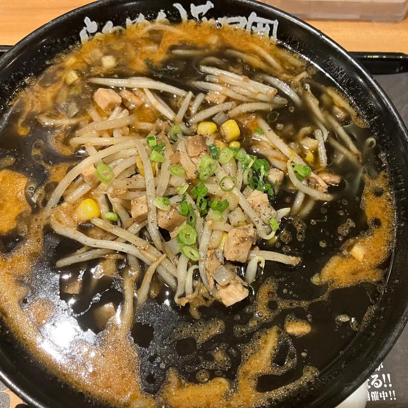 黄金の味噌ラーメンBLACK(らあめん花月嵐 西蒲田店)