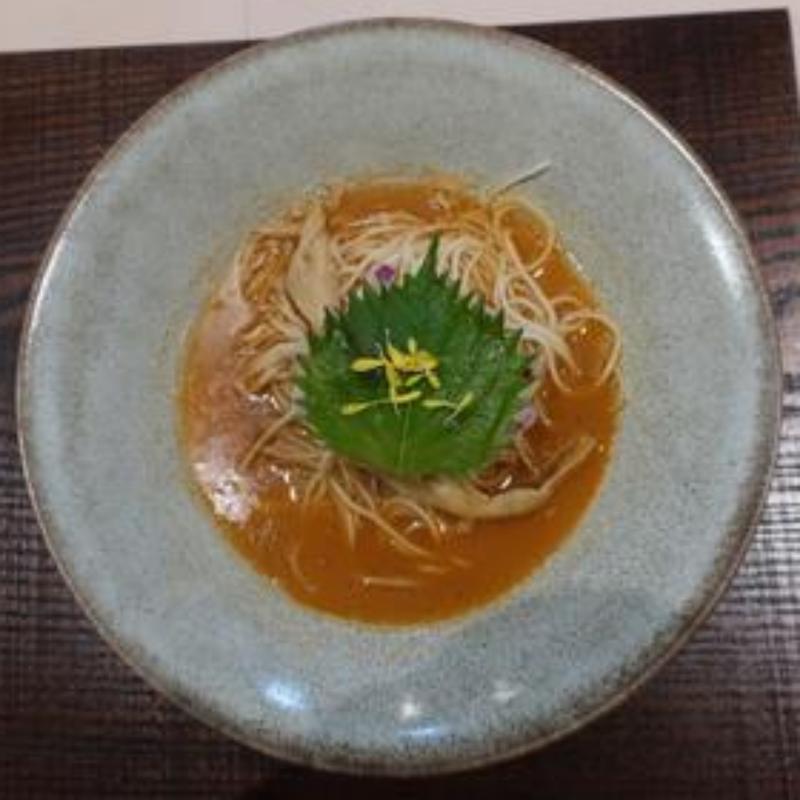 雲丹の蕎麦(与しおか)