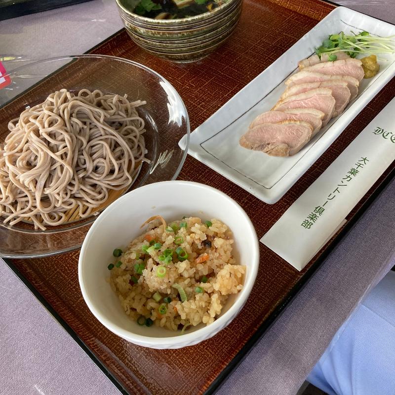 鴨せいろセット(大千葉カントリー倶楽部)