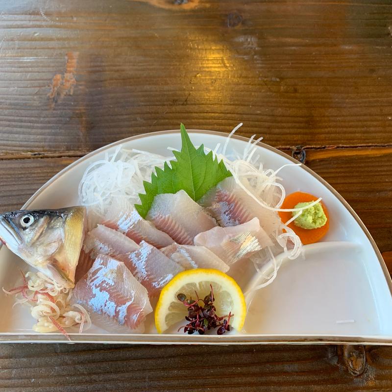 鮎刺身定食(日田 鮎やな場 （ひた あゆやなば）)