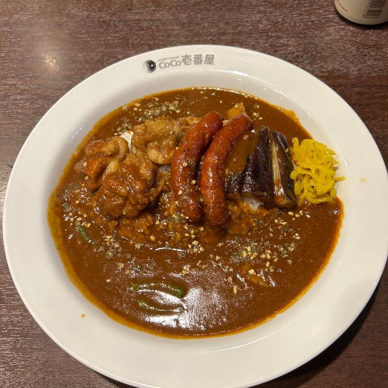 マッサマンスパイスカレー（＋ソーセージ2本＋ハーフなす）(CoCo壱番屋 メルクス日向店 （ココイチバンヤ）)