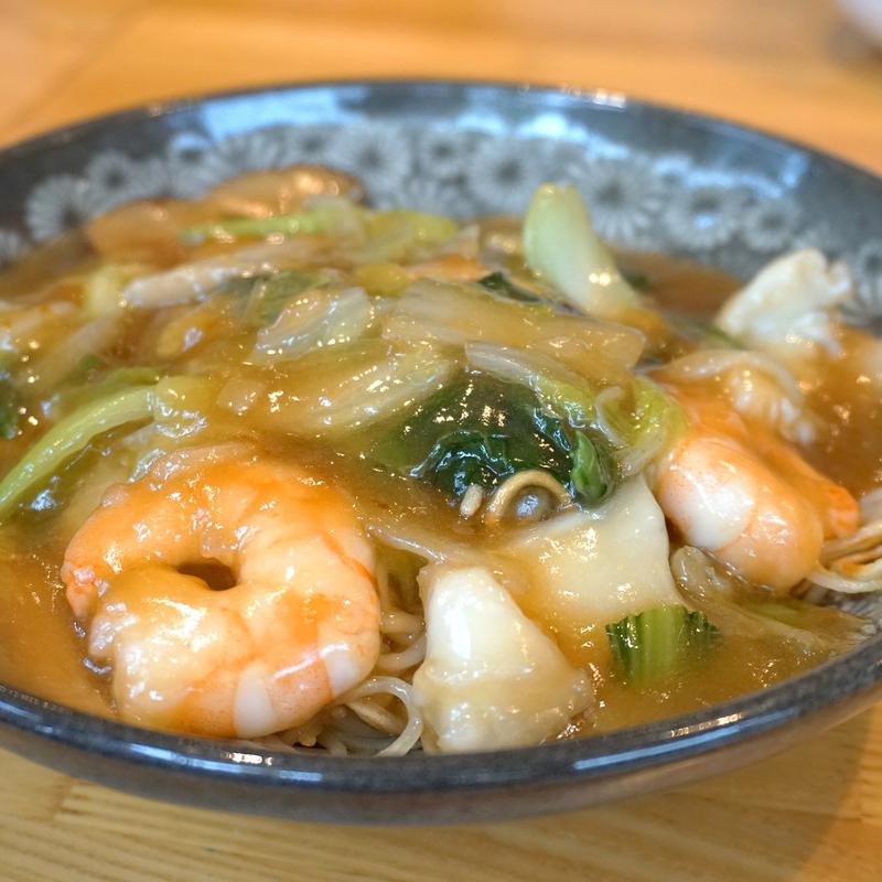 海鮮五目あんかけ焼きそば(ハナチャイナ)