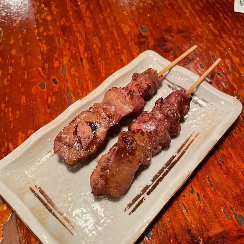 白レバー 塩(炭火やきとり一番)