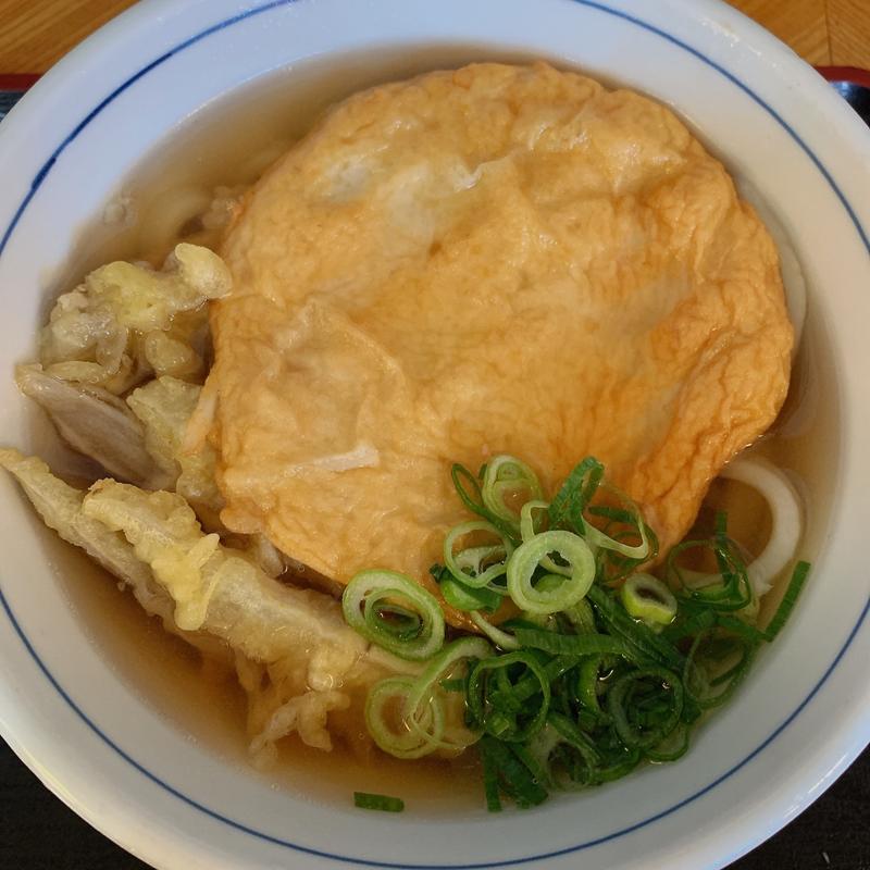 丸天うどん　ゴボウ天追加(本格手打ちうどん・そば処 山岐庵)
