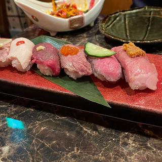 肉寿司盛り合わせ(肉料理 肉の寿司 okitaya)