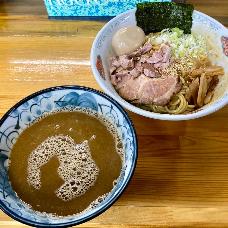 つけ油そば味噌(つけ汁濃厚)(らーめん 萬亀 )