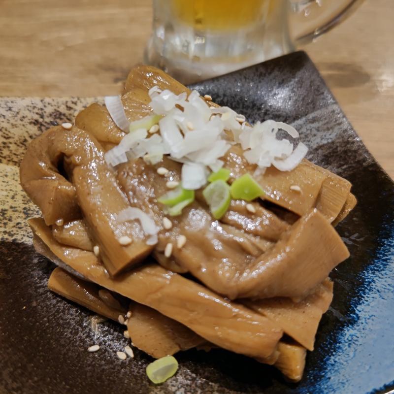 特製おつまみ支那竹(肉汁餃子のダンダダン 野毛店)