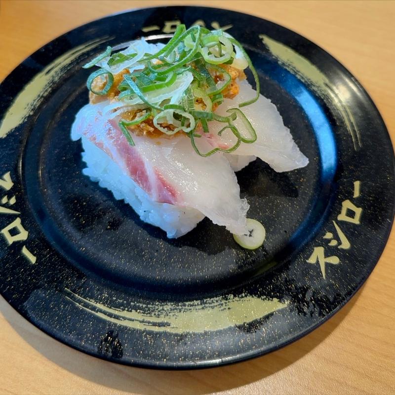 活〆真鯛のあんこう肝のせ(スシロー 八千代高津店)