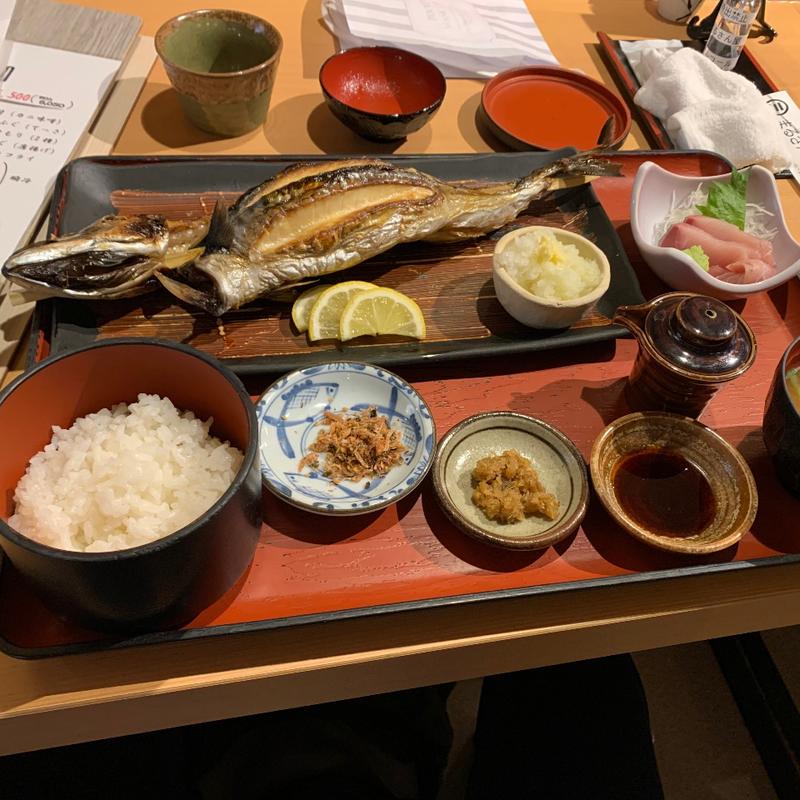 浜焼鯖御膳(地魚料理 まるさん屋)