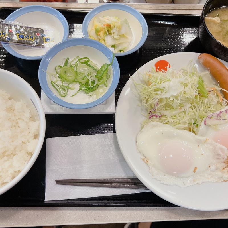 朝定食(松屋 梅ヶ丘店)