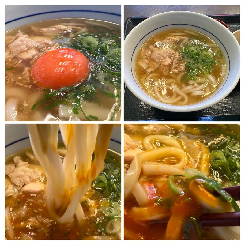 鶏塩うどんペッパーガーリック➕こだわり卵(なか卯相模原橋本台店)