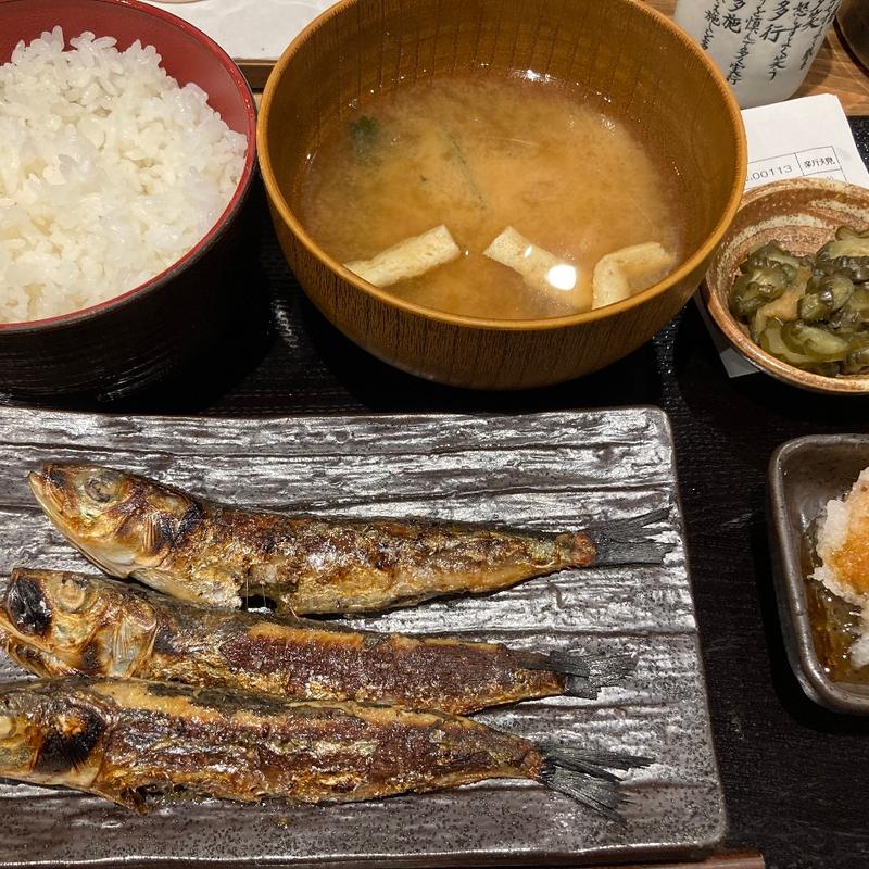 いわし定食(しんぱち食堂 渋谷店)