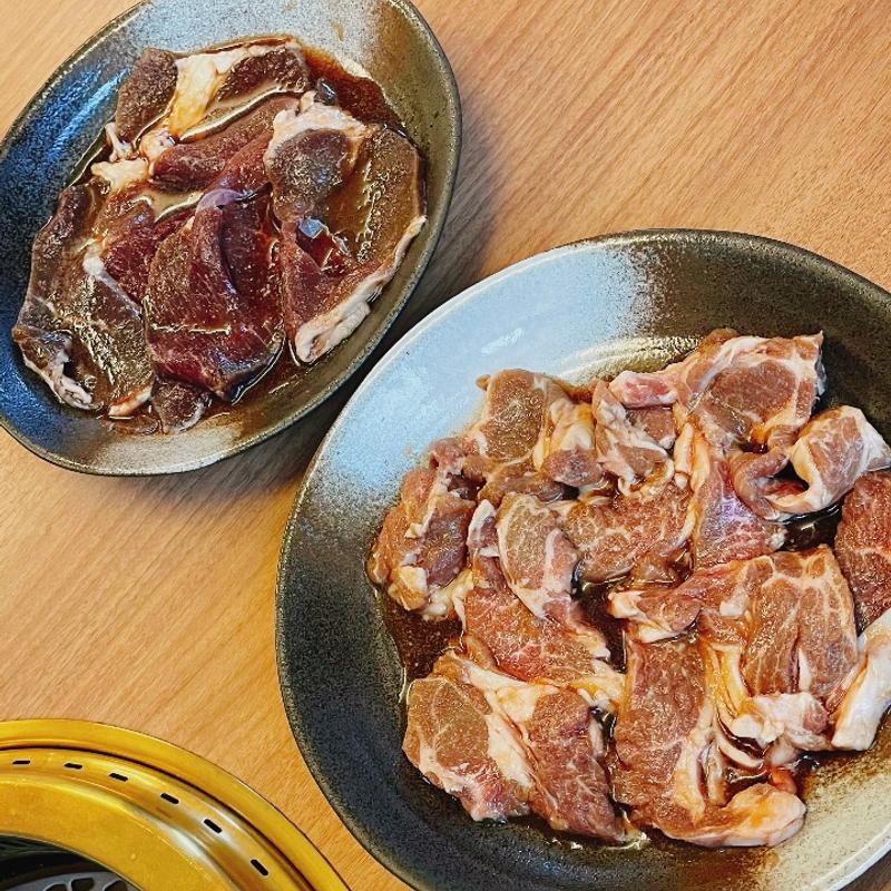 マトン・ラム肩ロースジンギスカン定食(焼肉の武八)