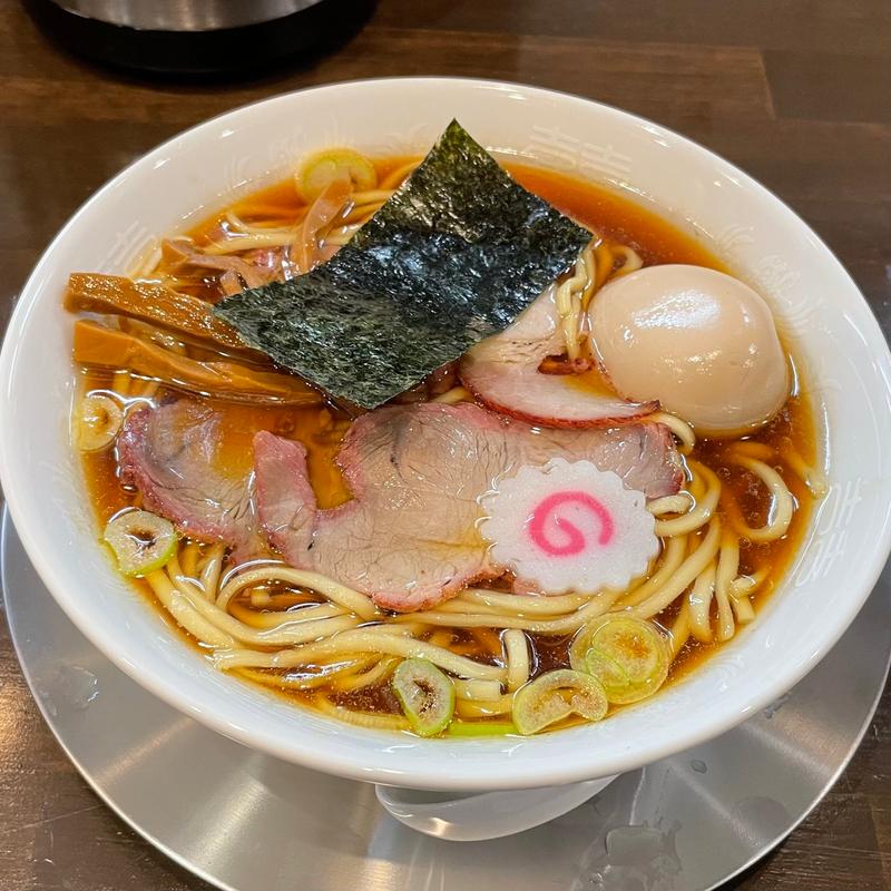 東京醤油ラーメン+味玉(自家製麺 うるち)