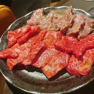 赤身肉3種盛り(焼肉MARUGO)
