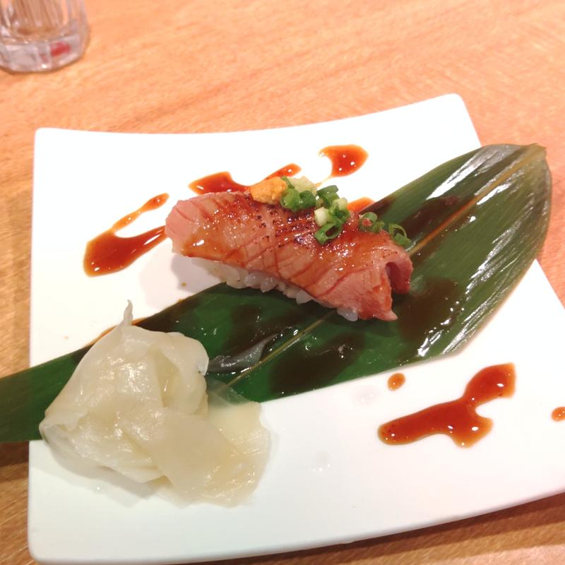 牛たんロースト炙り握り(牛たん炭焼　利久 名掛丁店 )